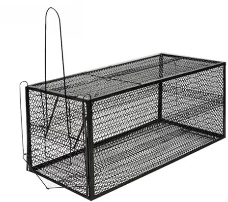 RTTZBOZ Piège à Animaux Robuste, Piège à Animaux Vivants, Piège Vivant pour Chats Errants, Lapins, Ratons Laveurs, Mouffettes, Capture et Libération(39 * 18 * 18cm/15 * 7 * 7in)