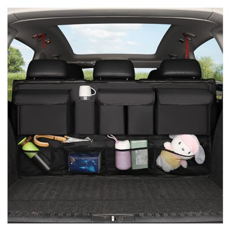CGEAMDY Organizer Bagagliaio Auto Organizer, Borsa Portaoggetti Baule Tessuto Oxford, Grande Capacità Organizzatore Borsa per Auto, Automotive Universal Interior Multifunzione Accessori Decorativi