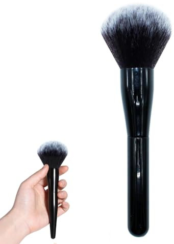 Puderpinsel, Puderpinsel Groß, Powder Brush, Bronzer Pinsel, 5.3 cm Brush Head, 13.5 cm Gesamtlänge, Ideal für Tägliches Make-up und Spezielle Anlässe