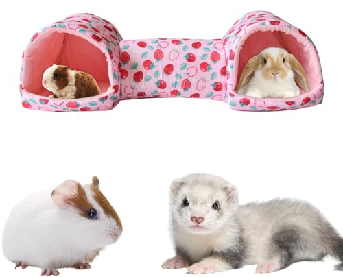 Xijobido Rifugio Per Criceti,Tunnel Lavabile per Piccoli Animali Domestici - Gabbia Lavabili in Lavatrice per Cincillà Coniglietti Furetti Animali Piccoli