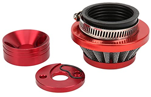 MasYosh ATV luftfilter, hård plast och metall luftintagsadapter med stark filtreringseffekt, för 23 goped scooter och fickcykel mini dirt ATV
