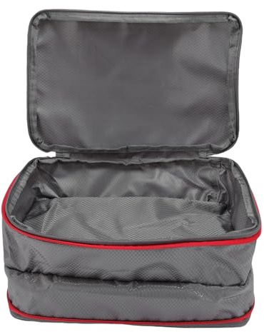 Yechiry Cubo de Embalaje de Compresión, Cubo de Viaje Comprimible 9L Capas Livianas de Doble Cara para Viaje de Negocios Maleta de Almacenamiento en Movimiento Mochilero (GREY)