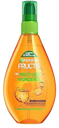 Garnier Wunder-Öl Hitzeschutz, Schaden Löscher, für stark geschädigtes Haar, Fructis, 3er Pack (3 x 150 ml)
