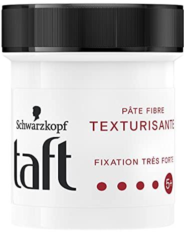 Schwarzkopf - Taft - Pate Cheveux Fibre Texturisante - Fixation Très Forte - Fini semi-mat - Styles remodelables - Longue Durée - Tenue 24h - Coiffant Cheveux - Pot de 130 ml