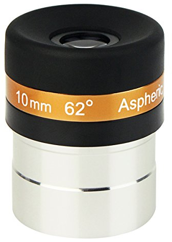 Svbony Teleskop Okular 1,25”, 10mm Planeten Okular 62 ° Weitwinkel Asphärisches Linse, Hohe Bildschärfe Teleskopzubehör, für Mondbeobachtung Mittelgroße Sternhaufen Ziele mit tiefem Himmel