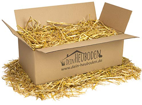 DeinHeuboden Gerstenstroh Stroh 3kg Futter Deko Einstreu Kaninchen Meerschweinchen Hamster