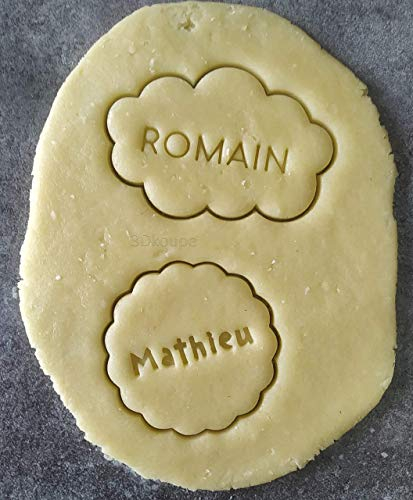 3DKOUPE - Emporte-pièce à composer - Petit Beurre - Personnalisable avec texte - Typo et couleur au choix - Conçu et fabriqué en France …