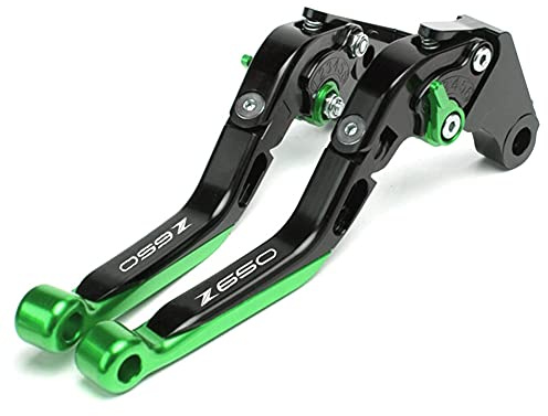 per Kawasaki Z650 Z650 Z-650 2017-2020 2020 Moto CNC Alluminio Freno Frizione Leva Regolabile Pieghevole Allungabile Manubrio (D)