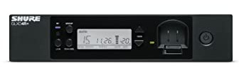 Shure GLXD14R+ Dual Band Pro Digital Wireless System - Perfect for Guitar and Bass - 12-Hour Battery Life, 100 ft Range | Includes 1/4 Jack Instrument Cable & Single Channel Rack Mount Receiver
