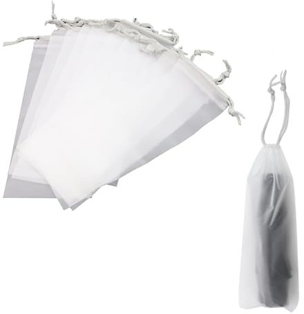 Oedema 10 Pcs Umbrella Bags Disposable Translucent Folding Umbrella Bag Waterproof Umbrella Covers with Drawstring Dustproof for Folding Umbrella