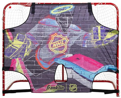 Franklin Sports NHL Hockey Goalie Shooting Target - Shooter Tutor Street Hockey Goal Practice Target - Shooting Practice + Training Equipment - Junior Size - 54 x 44