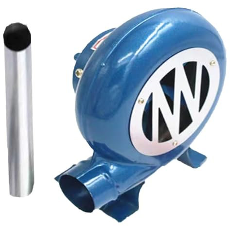 JOUFNING Briquets À Charbon Forge BBQ - Forgeron Manuel Forge Souffleur, avec Souffleur De Barbecue Manuel À Engrenages en Fonte, pour Camping/activités De Plein Air Accessoires Barbecue(350W)