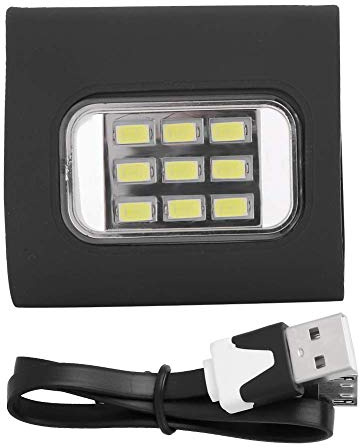 Beufee Luz de seguridad LED de 2 piezas, clip de luz de mazorca en luz LED USB de carga USB Luces de carrera para corredores Lámpara de seguridad de ciclismo para andar en bicicleta