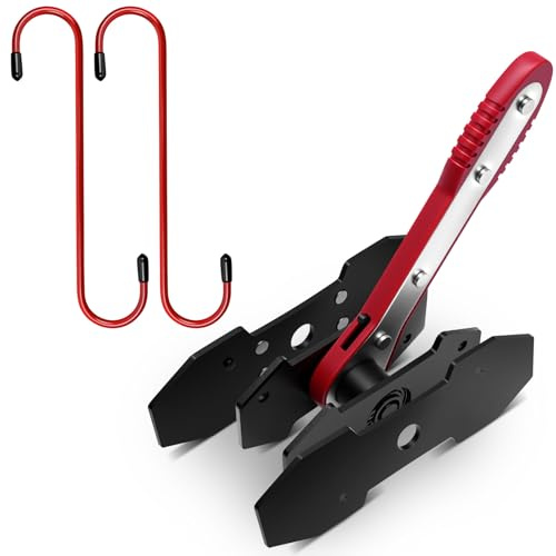 DikTalk Strumento di compressione della pinza del freno, strumento di compressione del pistone della pinza del freno con 2 ganci per pinze per riparazione di freni a disco per auto, camion, SUV