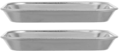 CONGARTENO Lot de 2 Plateaux Carrés en Acier Inoxydable Épais 14X14 CM Assiettes Plates Multifonctions pour Apéritifs Biscuits Steaks Desserts et Salades Plateau Alimentaire Solide et