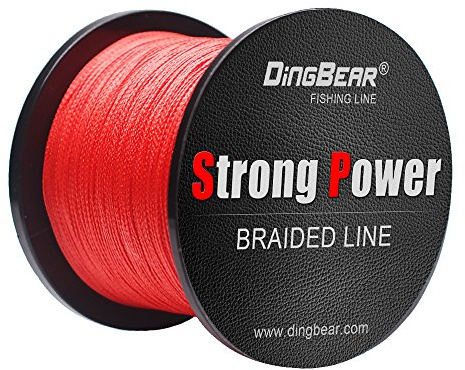 Dingbear 109Yd/100m 40LB/0.28mm Red Super Strong Pull Generic Braided Fishing Line Kite Line Woven Network Cable Cast Super Strength Fishing Line