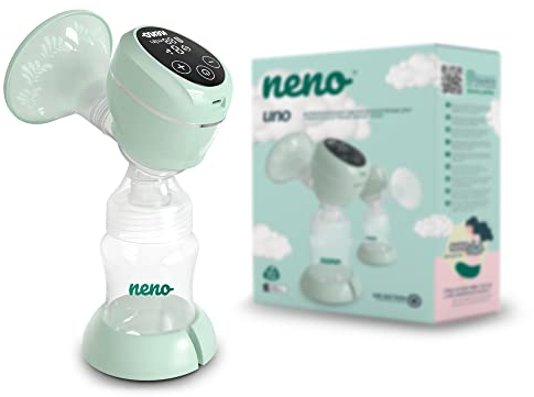 Neno Uno Elektrische Milchpumpe – Kompakt & Kabellos, 6 Stimulationseinstellungen, 9 Saugstufen, BPA-frei, hygienisches geschlossenes System, ideal für Reisen, Arbeit & einfaches Abpumpen