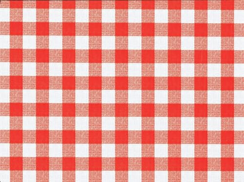 d-c-fix mantel hule mesa Manhattan Avanti rojo blanco - antimanchas resinado impermeable moderno - plastico pvc vinilo - para interior y exterior - 110 cm x 140 cm rectangular
