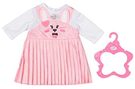 Baby Born Vestido de Conejito - para muñecas Baby Born de hasta 43 cm - El Set Incluye un Traje de Conejito con Top de Manga Larga y Percha - Edad: 3+ años