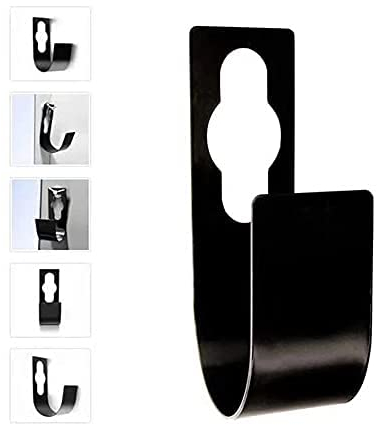 PLASTIFIC Wall Mounted Garden Hose Pipe Cable Hanger Holder Tidy Bracket Rack Fence Shed (Metal Hose Holder)
