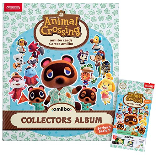 Software Pyramide Samlaralbum lämpligt för: Animal Crossing Nintendo amiibo-kort | Serie 5 | Samlaralbum | inkl. 3 kort