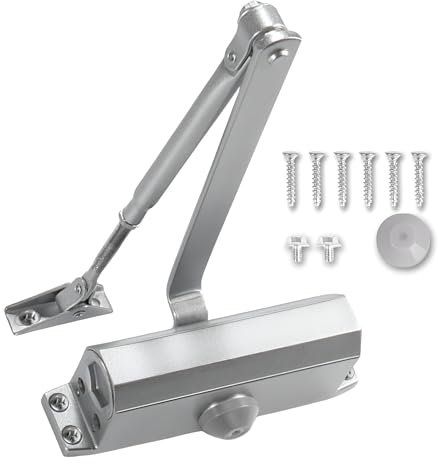 CERRAMATIC M-200, ferme-porte automatique, ressort de porte avec bras articulé hydraulique, ressort ferme-porte de 45-65 kg, fermeture de porte avec retenue silencieuse, ferme les portes automatiques.