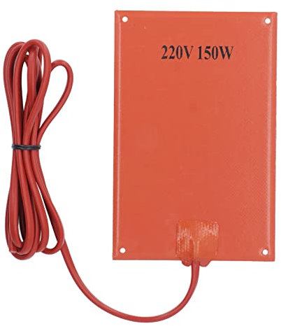 Almohadilla calefactora de goma de silicona, placa calefactora eléctrica de deshumidificación de generación rápida de calor para caja de gabinete, 150W, 220V