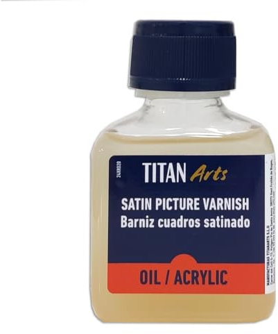 TITAN ARTS - BARNIZ CUADROS SATINADO TITAN 100 ML