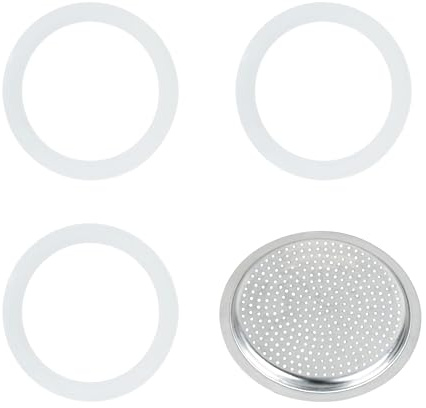 Replacement Filter Set for 3 Cup Stove Top Espresso Maker Aluminum Filter