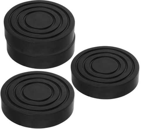 HIAKDOFT 4piezas Alfombrilla Antideslizante Para Lavadora y Secadora Almohadillas De Caucho Negro Estabilizadoras Reductoras De Ruido y Vibraciones Para Duros y Muebles