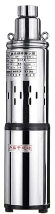 1 x 24 V brunnspump, dränkbar vattenpump för djup brunn, 200 W solpump, nedsänkbar vattenpump i rostfritt stål för bevattning (12 V 200 W)