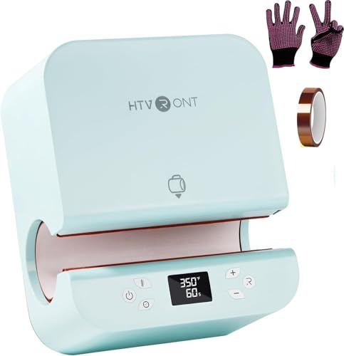 HTVRONT Auto Tumbler Sublimation Heat Press Machine Light Blue