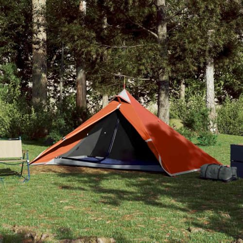 GeenYuu Tente Suspendue tipi Orange pour 1 Personne avec moustiquaire et Tapis de Sol léger Portable pour Camping randonnée Trekking Excursion en forêt Montagne