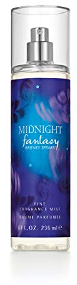 Britney Spears Midnight Fantasy 236 ml – Bruma Corporal Perfumada – Fragancia Floral Ambarina y Afrutada– Notas de Ciruela Exótica, Iris Aterciopelado y Ámbar – Frasco Azul Medianoche