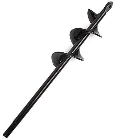 TF 7 misure per piantatrice da giardino, punta per trapano a coclea a coclea, trapano a spirale in acciaio a coclea di terra, strumento per fioriere da giardino, trapano a terra con attacco esagonale