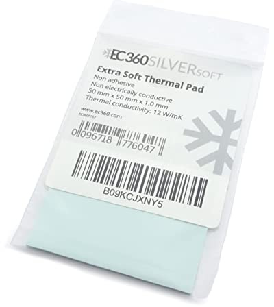 EC360® Silver Soft 12W/mK Thermal Pad (50 x 50 x 1,0 mm)