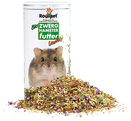 Rodipet® Bio Zwerghamsterfutter Variety 500 g, inkl. Portionslöffel