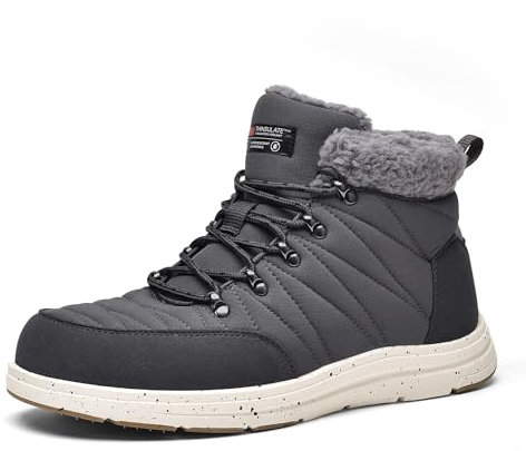 Bruno Marc Botas de Nieve Antideslizantes Invierno Calido Hombre Trekking Botas de para Hombre,Size 41.5,Gris,SBSB2311M