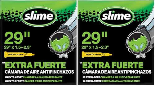 Slime 30073 Chambre à Air de Vélo avec Gel Anti-crevaison Slime, Auto-réparante, Prévention et Réparation, Valve Presta, 29 x 1.5-2.3