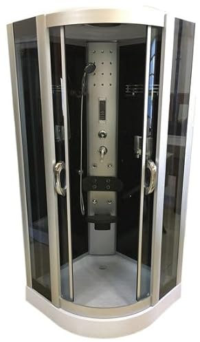 Bagno Italia Cabine d'hydromassage à 4 jets radio et LED disponible 90 x 90 cm ou 100 x 100 cm Contactez le vendeur en indiquant la mesure choisie