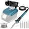 Yofuly Cordless Soldering Iron Station for MAKKI-TA 18V 21V Battery, 60W Soldering Gun 10s Fast Heating, Portable Electric Welding Iron Kit 5Pcs Solder Tips (Battery Not Included)