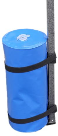 Lot de 4 sacs lestés à eau 18 x 40 cm - Fixation de tente d'extérieur - Pieds de pavillon - En PVC - Sac à eau - Poids de pavillon - Remplissable avec de l'eau - Pour tentes de jardin, baldaquin, bleu