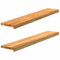 vidaXL Fensterbänke 2 Stk. Hellbraun 110x20x2 cm Massivholz Eiche, Fensterbrett, Holz Treppenstufe, Holz Fensterbrett, Fensterbank Eichenholz