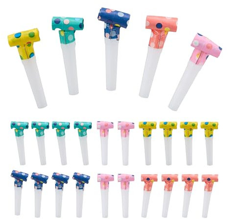 Relaxdays Partytröten 200er Set, Luftrüssel Kinder, Tröten Kindergeburtstag, Krachmacher Fasching, Blasrüssel, bunt