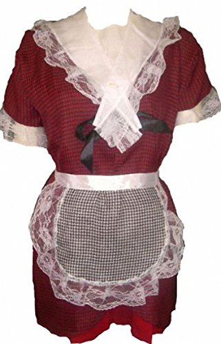 FASHION REVIEW 'Welsh Lady' Traditional Welsh Costume Set for Adults ON ST David's Day with HAT (Ladies 16-18) Red