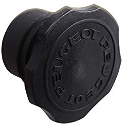 cyclingcolors Motorrad-Tankdeckel, Schwarz, Legierter Stahl Edelstahl, 30 mm, für Mofa Peugeot 103, zum Schieben, Motorrad