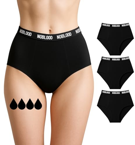 Absorberande menstruationsbyxor = 3 tamponger - Tvättbar - Bomull - Ekologisk - Menstruation - Menstrosor - Hygieniskt periodiskt skydd Lätt till rikligt flöde - XXS / 4XL