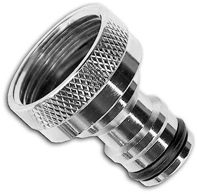 SolaDirect Brass Nickel Plated Hose Quick Connector 1 BSPF Garden Hose Fitting Tap Adaptor