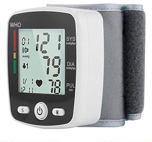 Bontannd Uppladdningsbar handledsblodtrycksmätare automatisk digital puls pr tonometer sphygmomanometer 1 st
