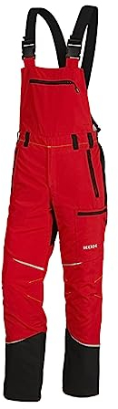 KOX Schnittschutz Latzhose Mistral 3.0 Rot/Gelb Gr. 29 untersetzt